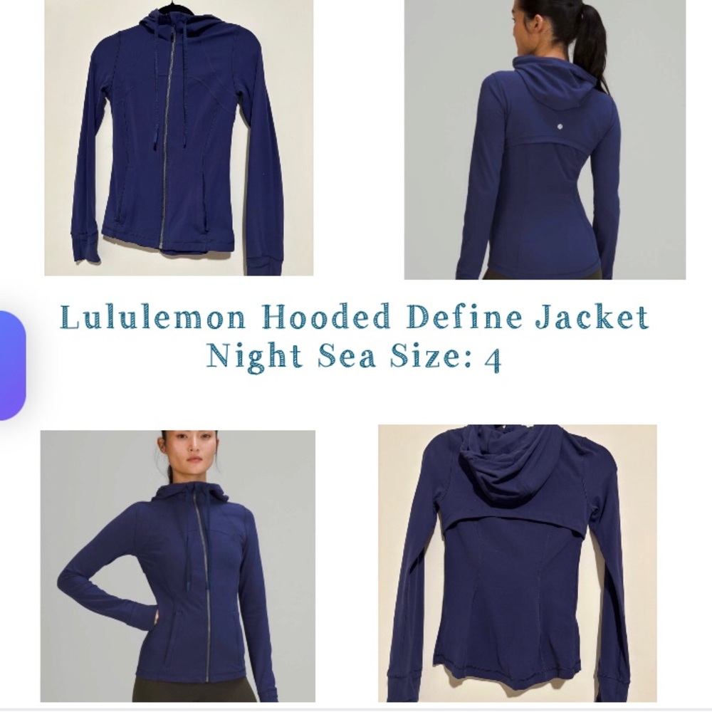 lululemon Hooded Define Jacket Night Sea 4
small Hoodie Coat Nulu